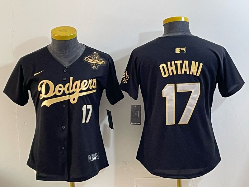 Youth Nike 2026 Los Angeles Dodgers #17 Ohtani Black Gold Game MLB Jersey 066->youth mlb jersey->Youth Jersey
